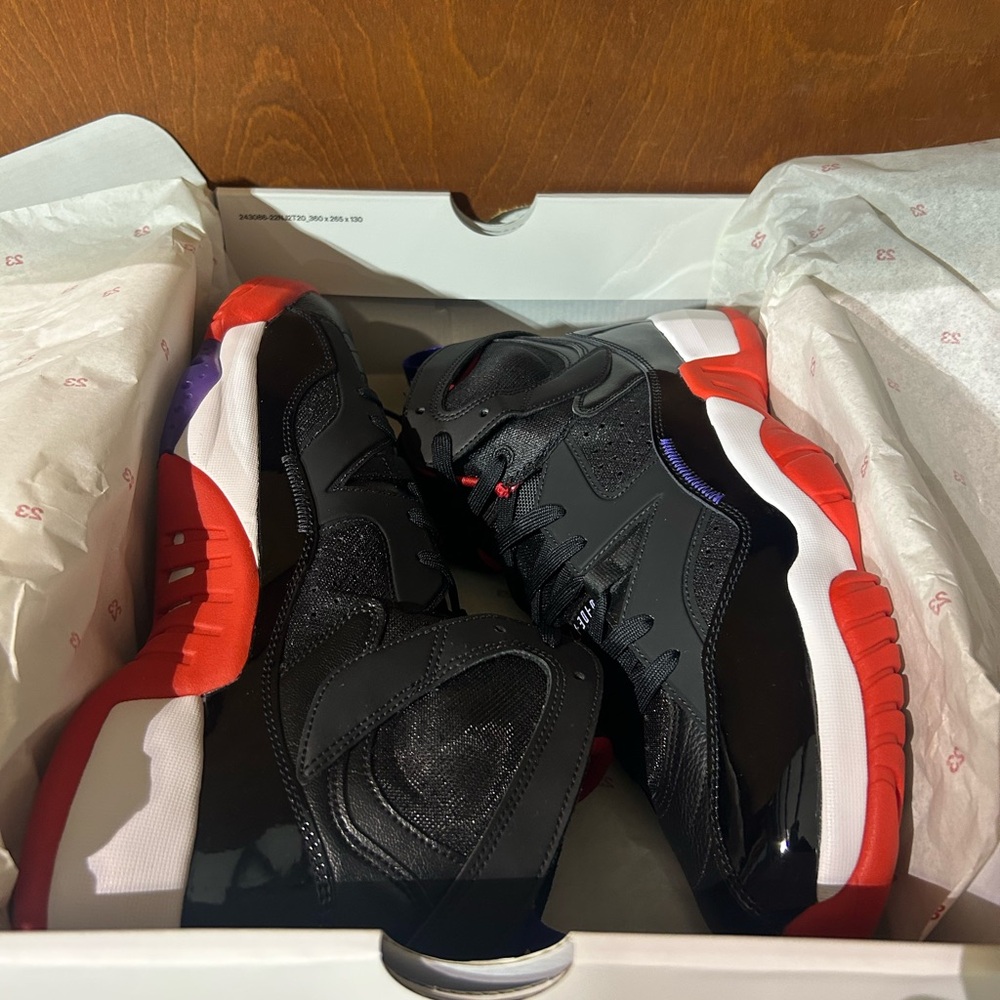 Jordan Black and Red Athletic Shoes - Picture 5 of 5